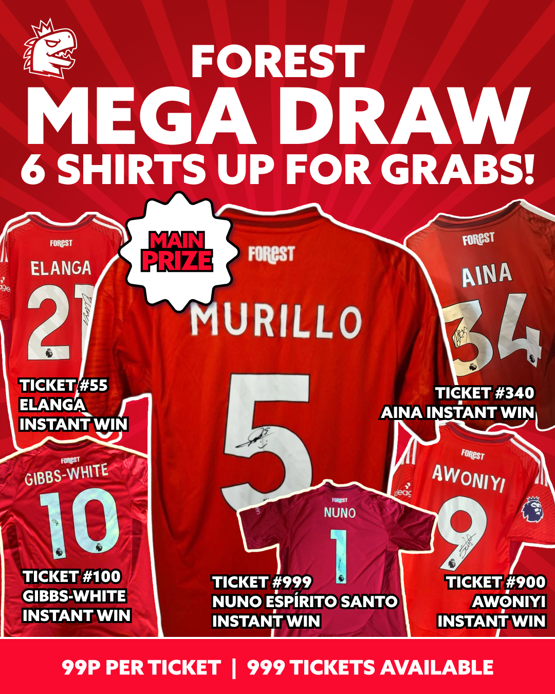 Nottingham Forest MEGA DRAW!