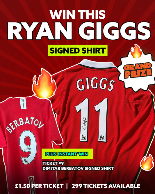 Ryan Giggs Signed Shirt Plus Instant Win!